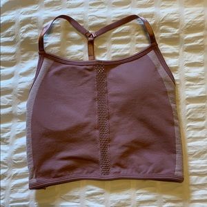 Dusty Rose/ Pink Fabletics Sports Bra
